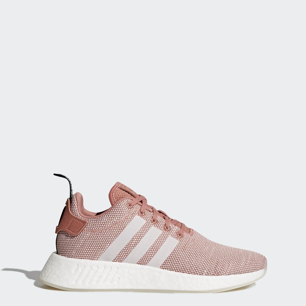 Adidas Nmd_r2 - Originals γυναικεια - Γκρι Ροζ/Ασπρα/Ασπρα,Μέγεθος: EU 36 – 54 2/3 (569DZMBX)